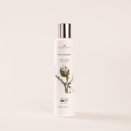 Body milk with slimming extracts of artichoke, centella, butcher's broom and pineapple