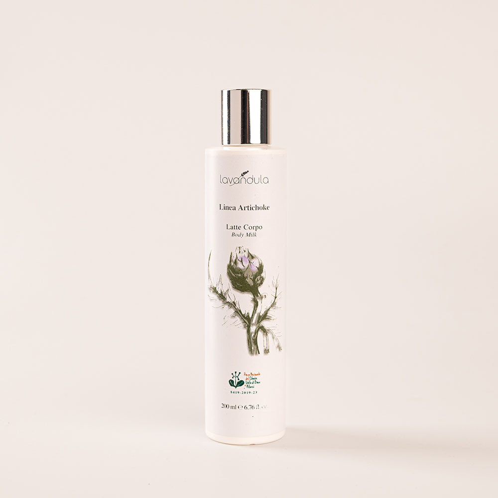 Body milk with slimming extracts of artichoke, centella, butcher's broom and pineapple