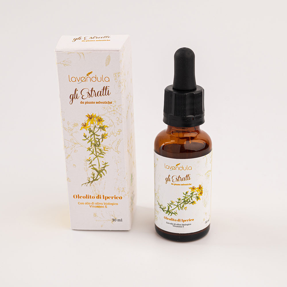 St. John's Wort oil with organic olive oil and vitamin E