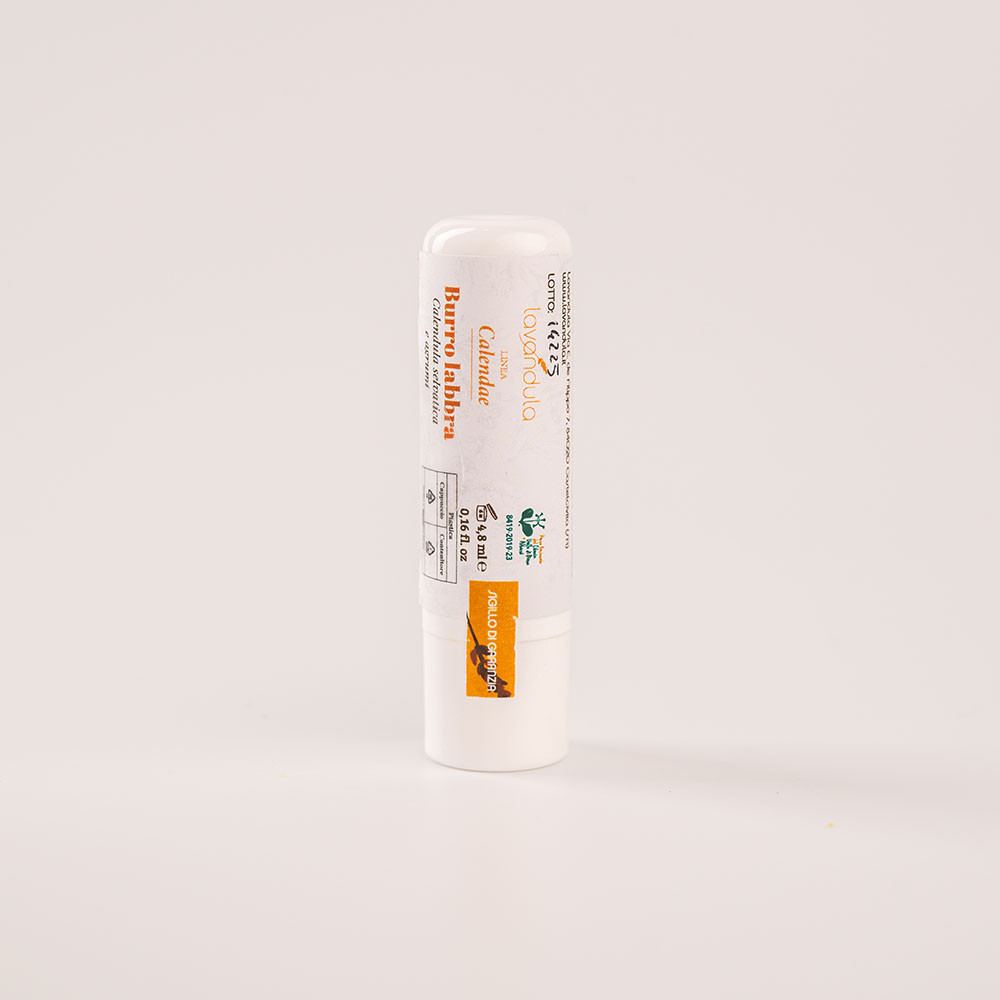 Burro labbra olio oliva, burro Karité, calendula e agrumi