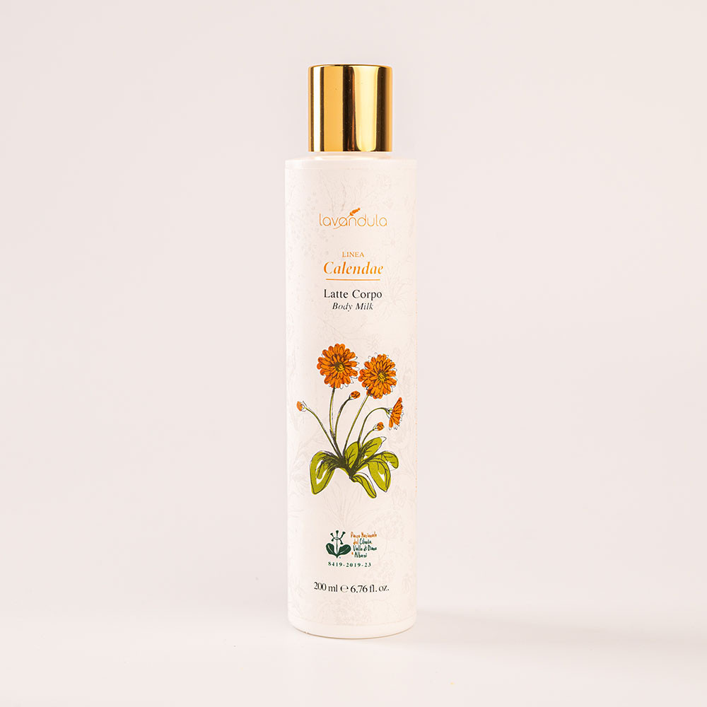 Latte corpo Calendula selvatica e proteine del grano