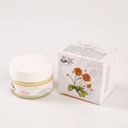 Face Cream with wild Calendula, wheat protein, and honey