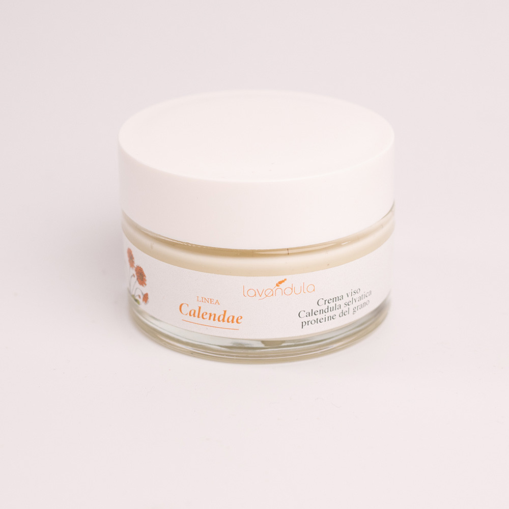 Face cream with wild Marigold and wheat protein